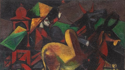 Explore how lines form a major connect in modern artist A.A. Raiba’s works 