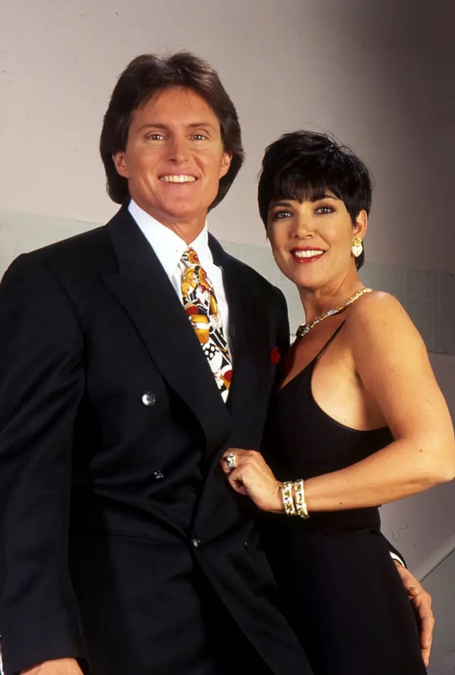 Kris Jenner with Bruce Jenner