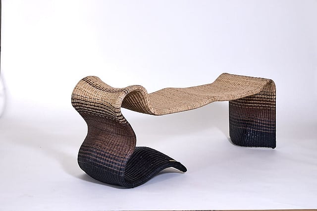 Bark Bench evokes moments of calm—reminiscent of resting upon fallen trees deep within the woods
