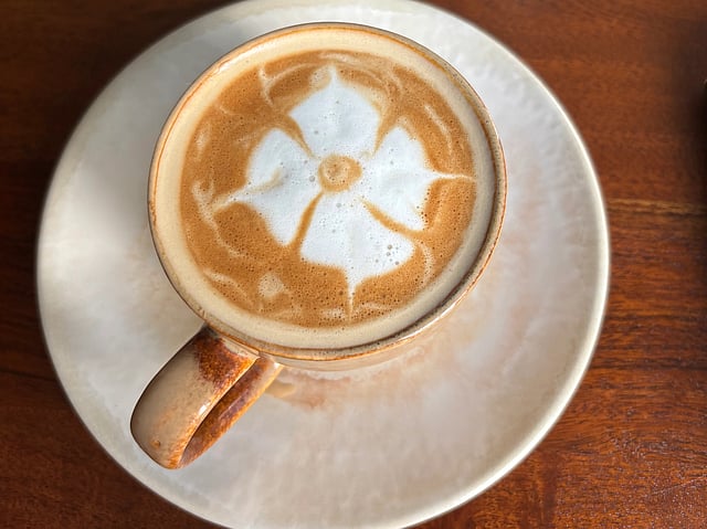 Honey salt cappuccino