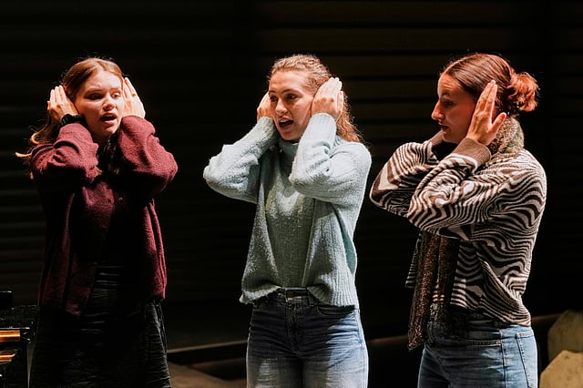 Yodelling students practise at the HSLU university music department in Lucerne, Switzerland