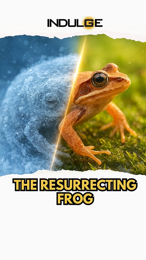 Meet the frog that freezes and comes back to life