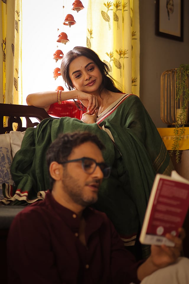 Solanki and Ritwick Chakraborty in a still from Ranna Baati