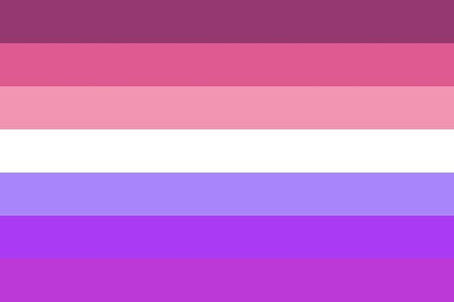 The flag of Almondsexual looks quite pretty with shades of pink in it