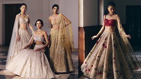 From ivory lehengas to luminous pastels and bold reds, each piece in Taraasa’s Destination Bridal 2025 is a celebration of craft 