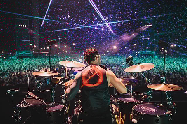 Linkin Park, fanmous for their songs, performing in Bengaluru