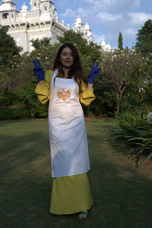 Cake mixing at Taj Falaknuma