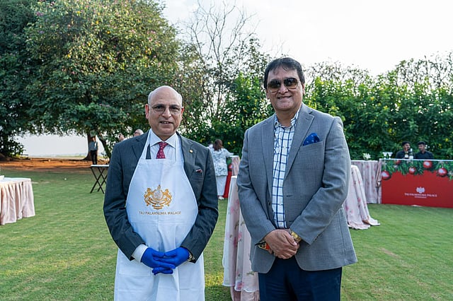 Cake mixing at Taj Falaknuma