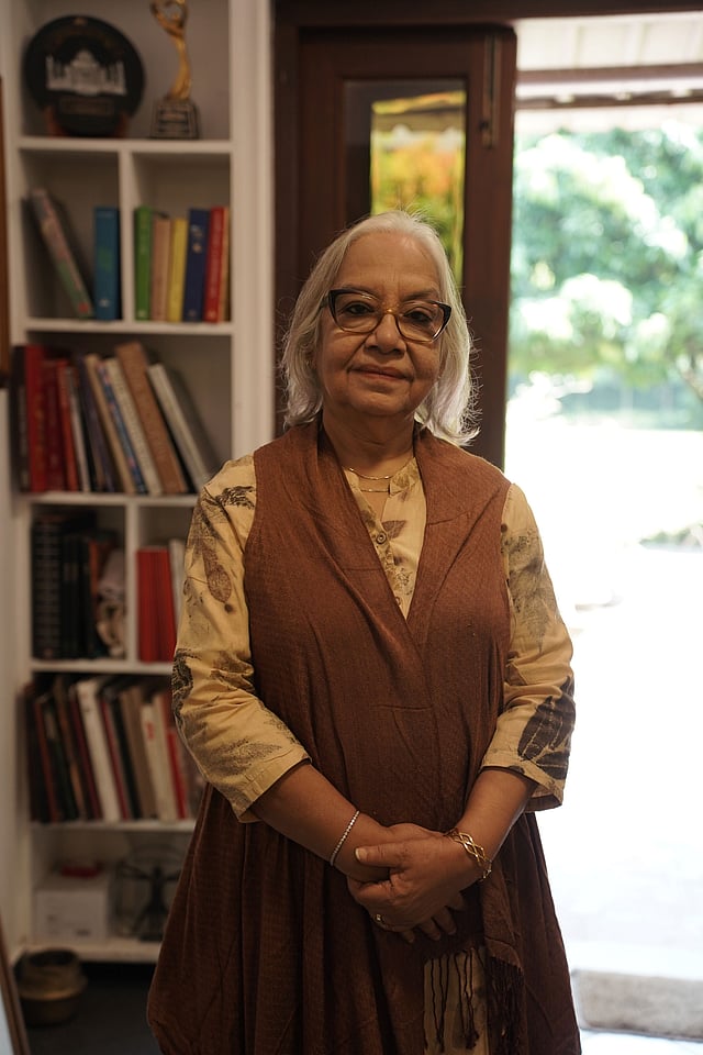 The solo exhibittion of Shipra Bhattacharya, In Bloom, is curated by her daughter Jonaki