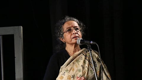 Bhadra Basu is survived by her husband Asit Basu, and daughters Daminee Benny and Anandee