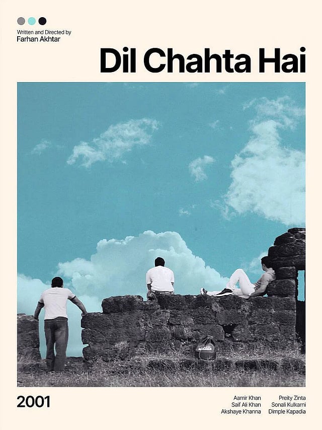 A poster of Dil Chahta Hai