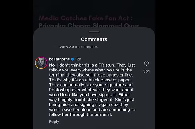 Bella Thorne's POV on the allegations
