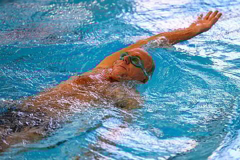 For swimmers starting over, three-time Olympic gold medallist Rowdy Gaines has practical advice