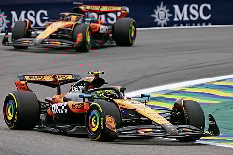 The papayas make their way around the circuit