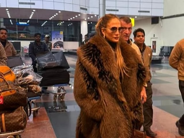 Jennifer Lopez arrives in Udaipur to attend Indian billionaire's wedding