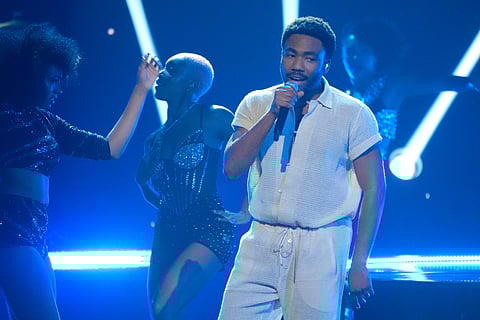 Donald Glover performs during the BET Awards 2024