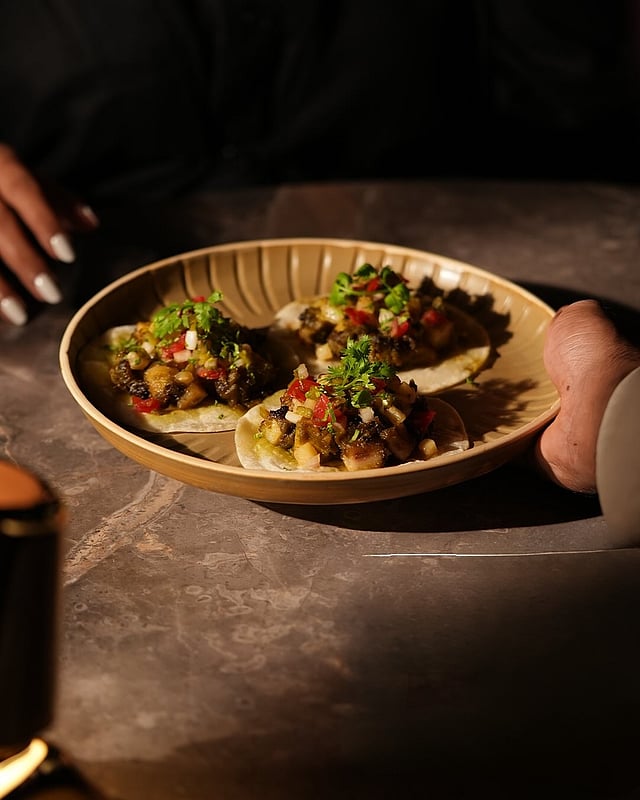 Boti Roti at Little Bit Sober has the perfect ratio of pork and fat
