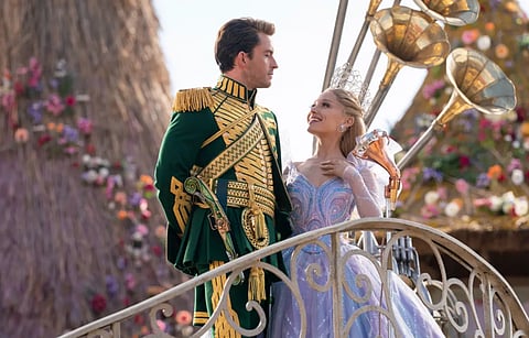 Jonathan Bailey and Ariana Grande filmed a “Wicked: For Good” kissing scene which could not be used in the movie