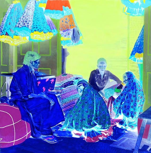 French photographer reimagines everyday Indians as mystical figures through the lens of myth and shades of blue