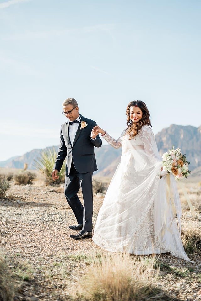 The happy bride and groom, Tnusree Chakraborty and Sujit Basu 