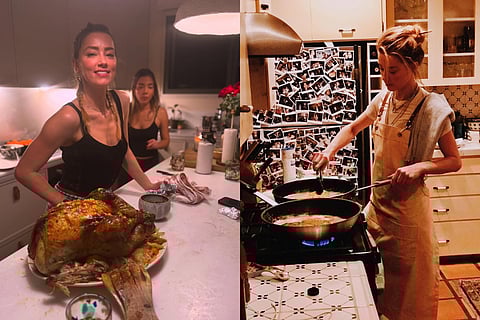 Amber Heard's Thanksgiving celebration 
