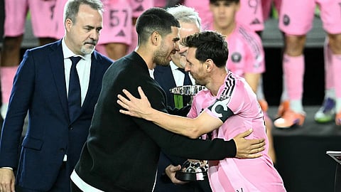 Carlos Alcaraz and Lionel Messi meet after Inter Miami reach first MLS Cup final