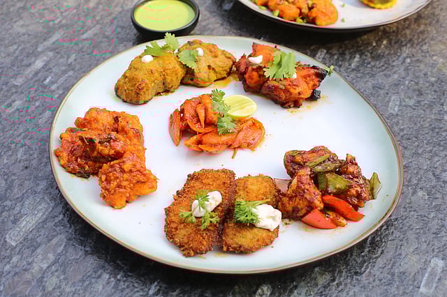 Non-vegetarian starters at Olterra