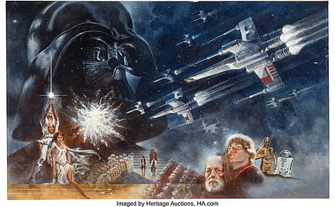 The poster painting that launched 'Star Wars' breaks records
