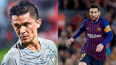 Sunil Chhetri declines invitation with Lionel Messi