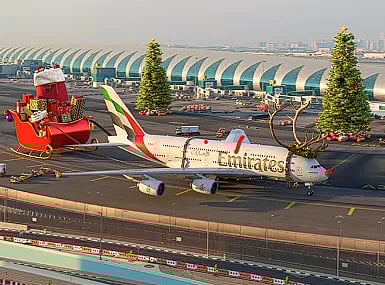 Not AI: Emirates truly did launch a Christmas-themed aircraft