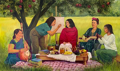 In You, Me & Them, Saviya Lopes turns kitchens, quilts and gatherings into charged sites of memory