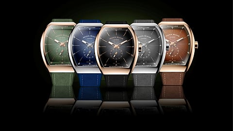Five dial colour options for the  Vanguard Sfumato Slim