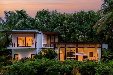 Facade of the property