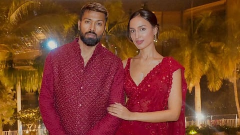 Hardik Pandya and Mahieka Sharma 