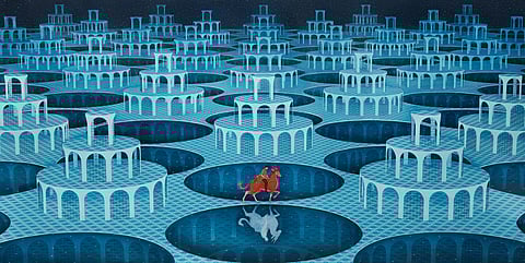 Utkarsh Makwana, Journey, Watercolour