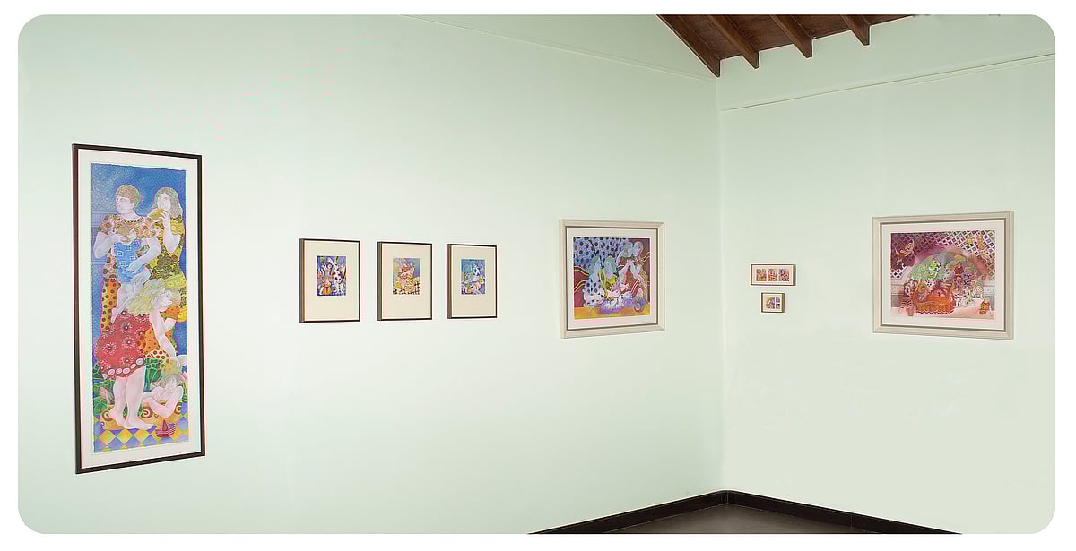 Maya Burman's solo exhibition Gardens of Song in Mumbai offers an immersive view into her richly patterned, lyrical world