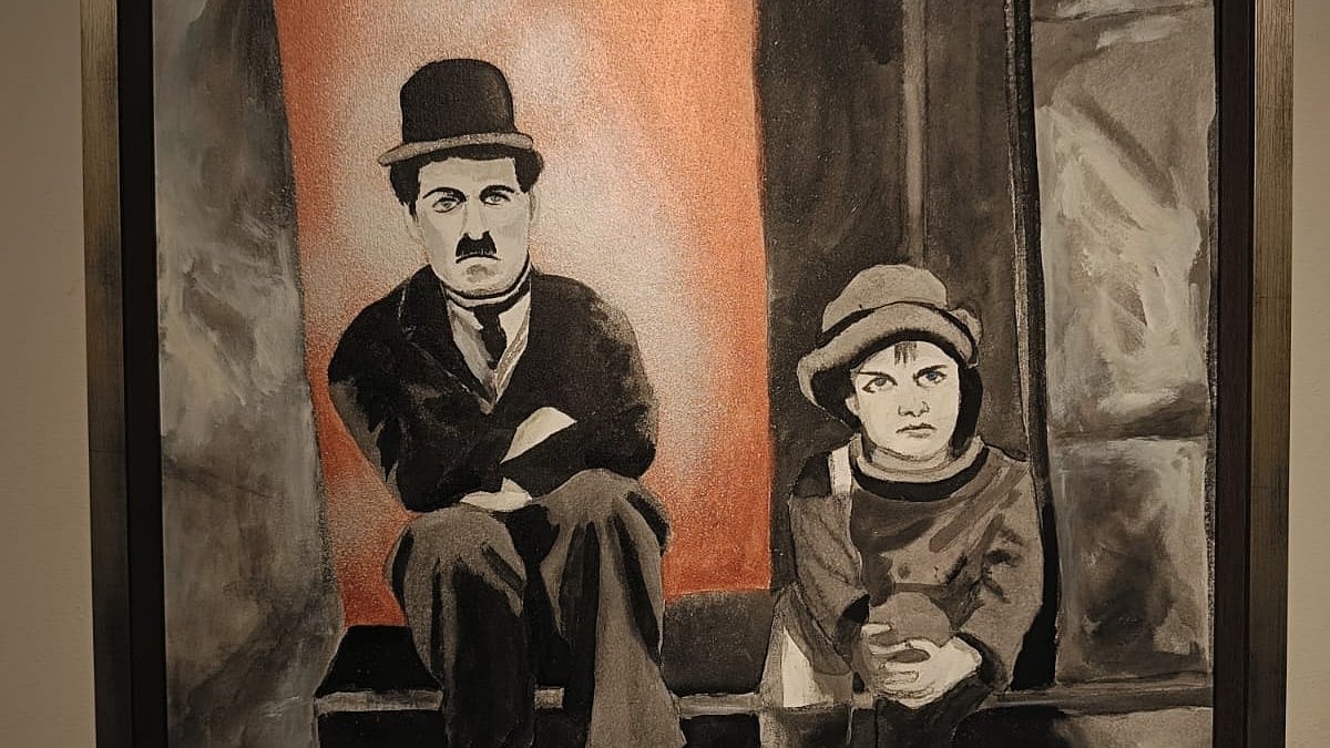 Artist Shuvaprasanna displays his latest body of work, that is very different from his usual style of painting