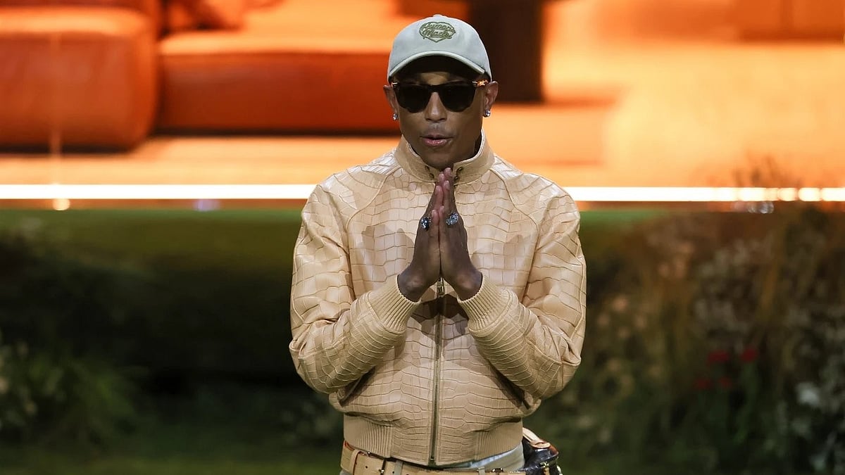 Pharrell opens Vuitton’s monogram year with cinematic restraint