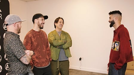 AP Dhillon posts about meeting Linkin Park