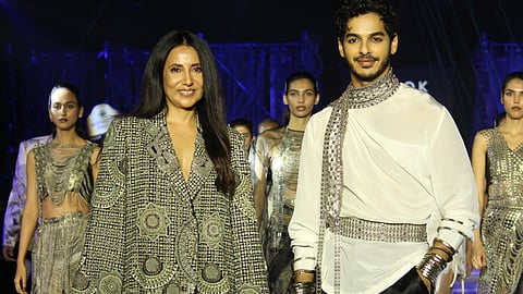 The entire range was about contrast, movement and identity