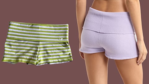 fold-over shorts