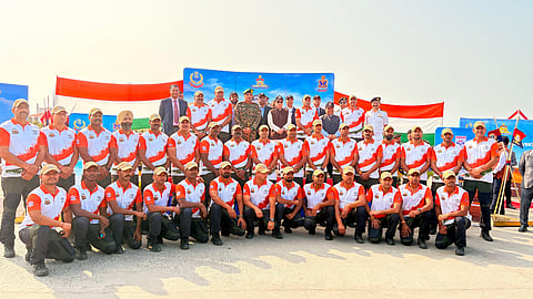 All the participants from the armed forces at Bharat Rannbhoomi Darshan