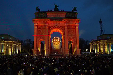 All you need to know about Milan’s nightly Olympic cauldron light show