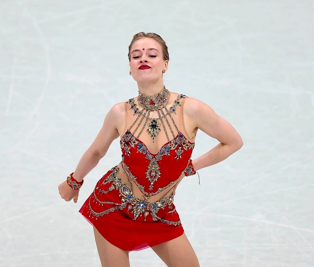 Did the Russian-Georgian skater Anastasiia Gubanova perform to Dhurandhar title track in Winter Olympics?