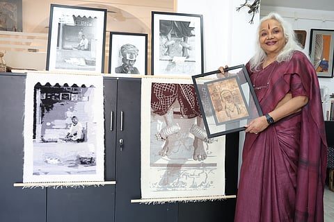 Photography finds a second life in fabric, memory, and touch in this exhibition