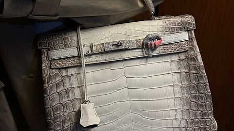 Kylie Jenner's rare birkin bag with diamond bag charms