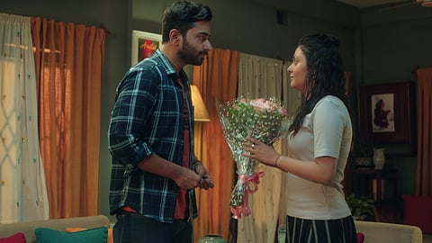 Rahul Dev Bose and Megha Chowdhury are seen in Khanikta Premer Mato