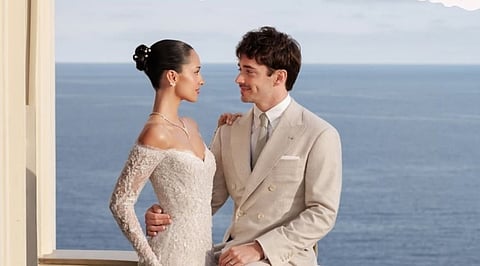 Charles Leclerc marries Alexandra Saint Mleux in a dreamy Monaco wedding