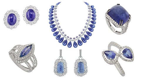 Luxury tanzanite jewellery collection inspired by rare gemstones