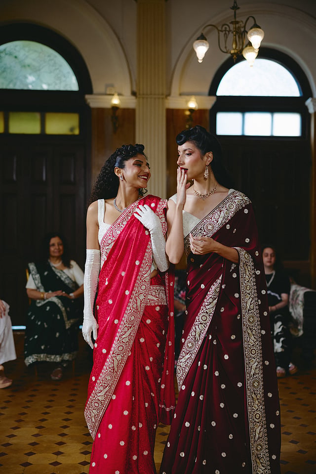 Ashdeen's Parsi Gara Saris Blend Living Heritage and Modern Elegance
